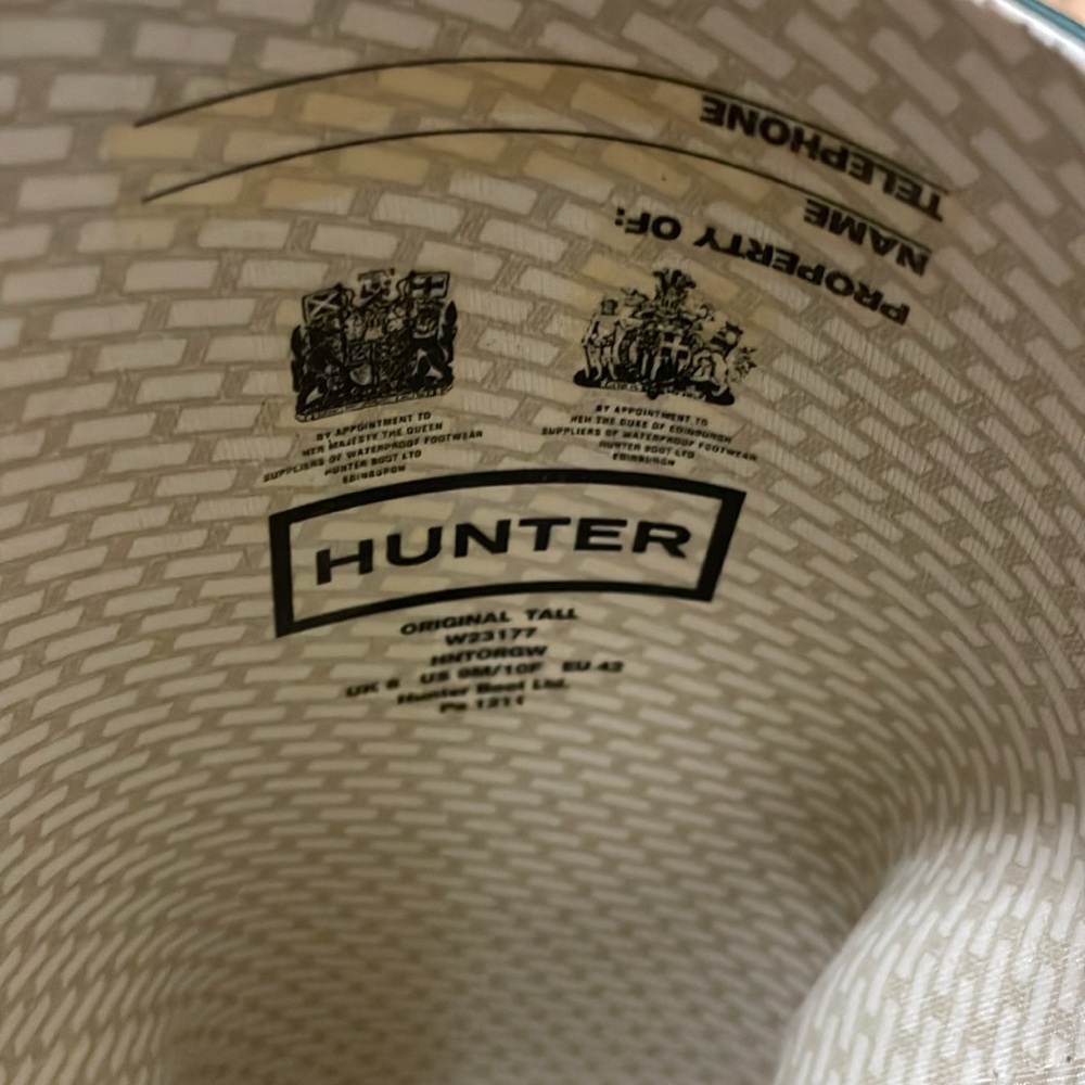 Women’s Green Hunter Wellies size 10 - Picture 3 of 4